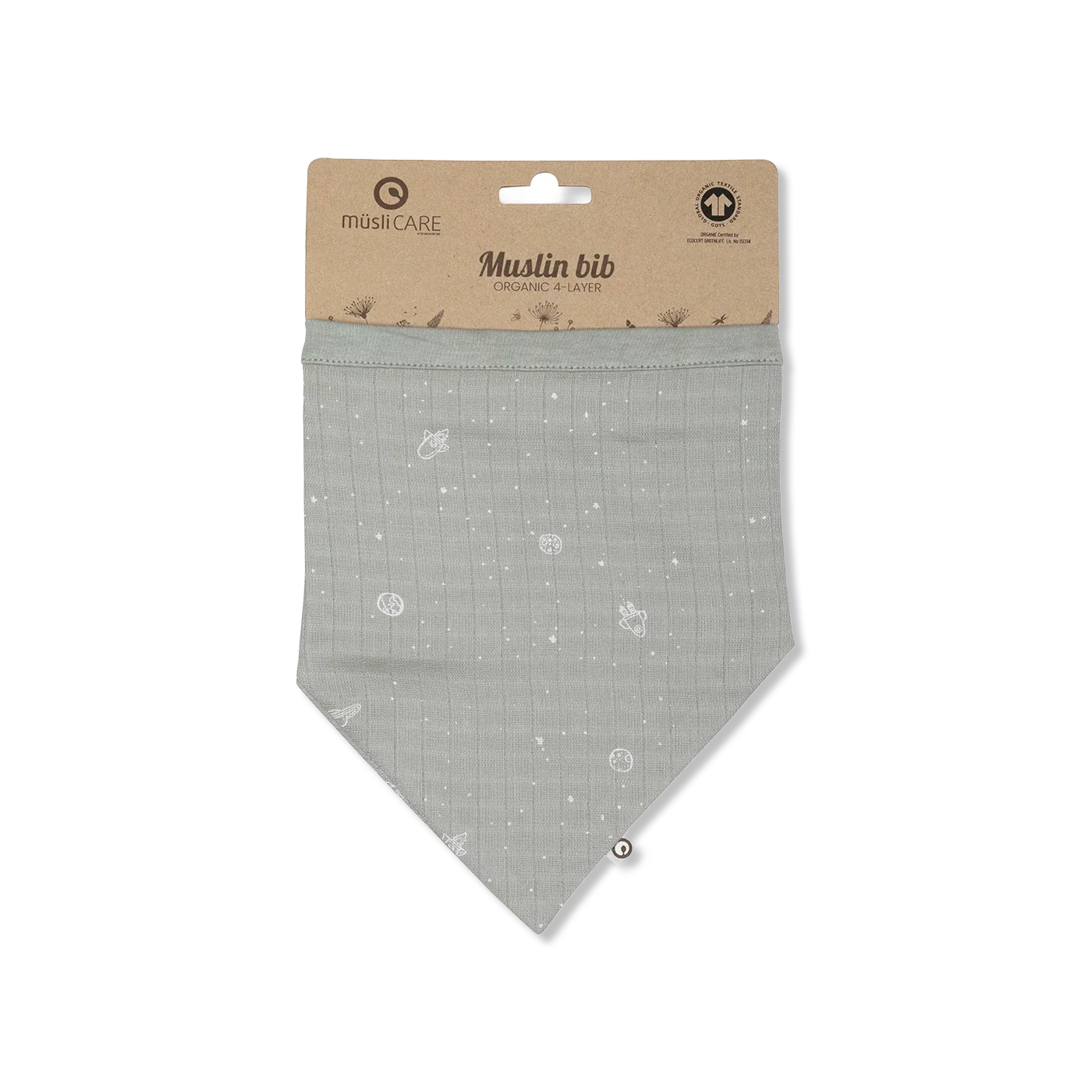 Cosmos muslin Lätzchen