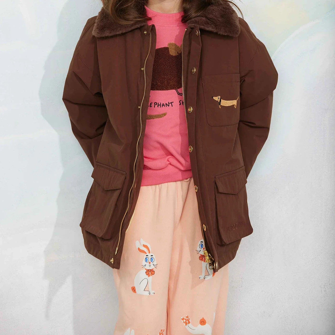 Padded nylon parka Winterjacke