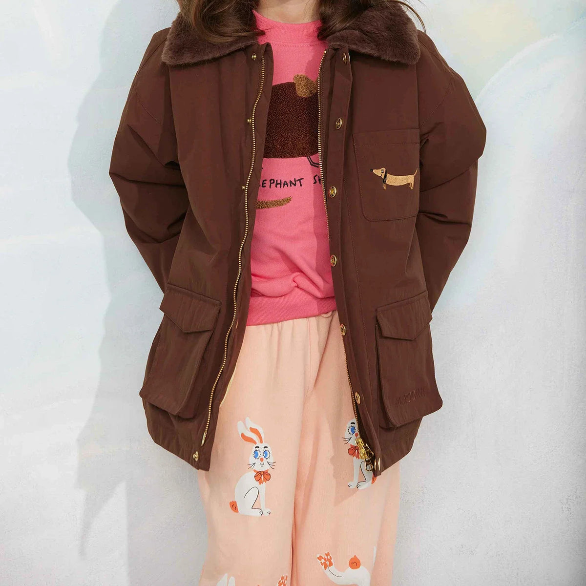 Padded nylon parka Winterjacke
