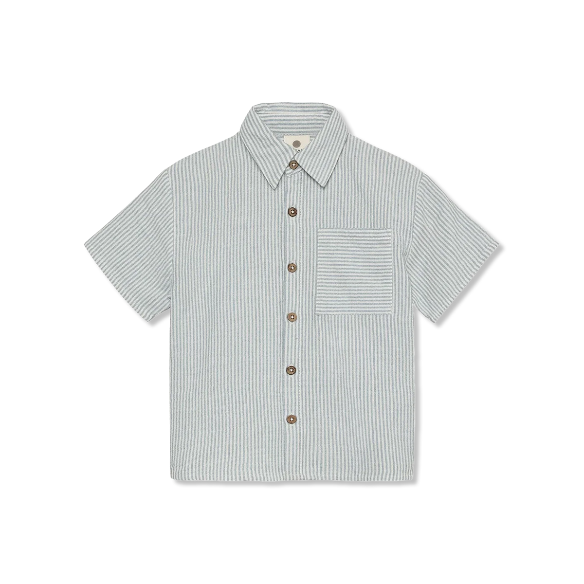 Shirt SS Muslin Stripe hemd