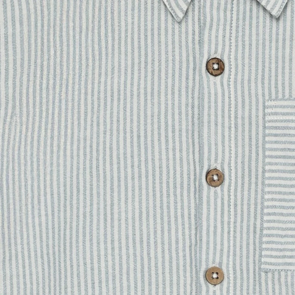 Shirt SS Muslin Stripe hemd