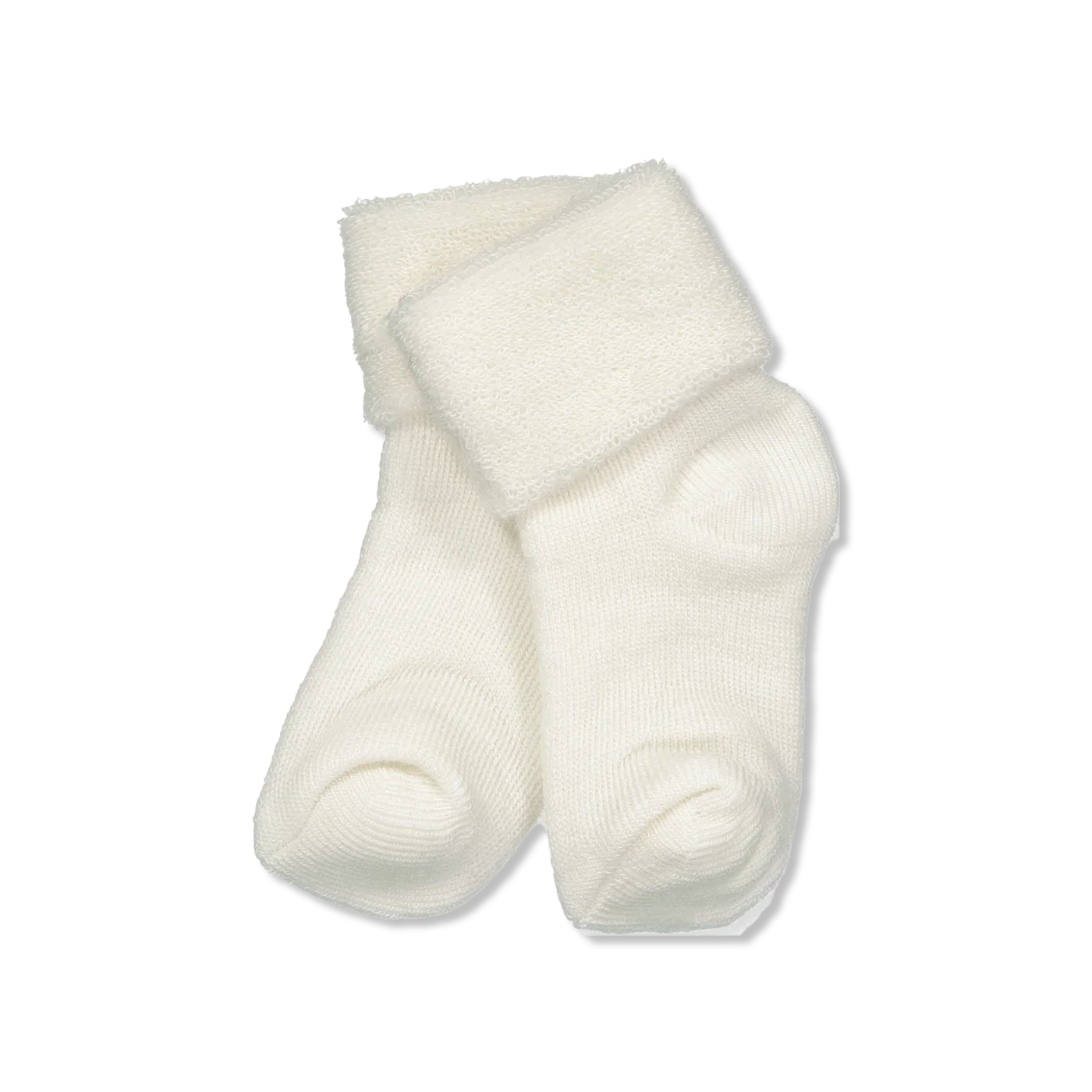 Snow white baby uldstrømper