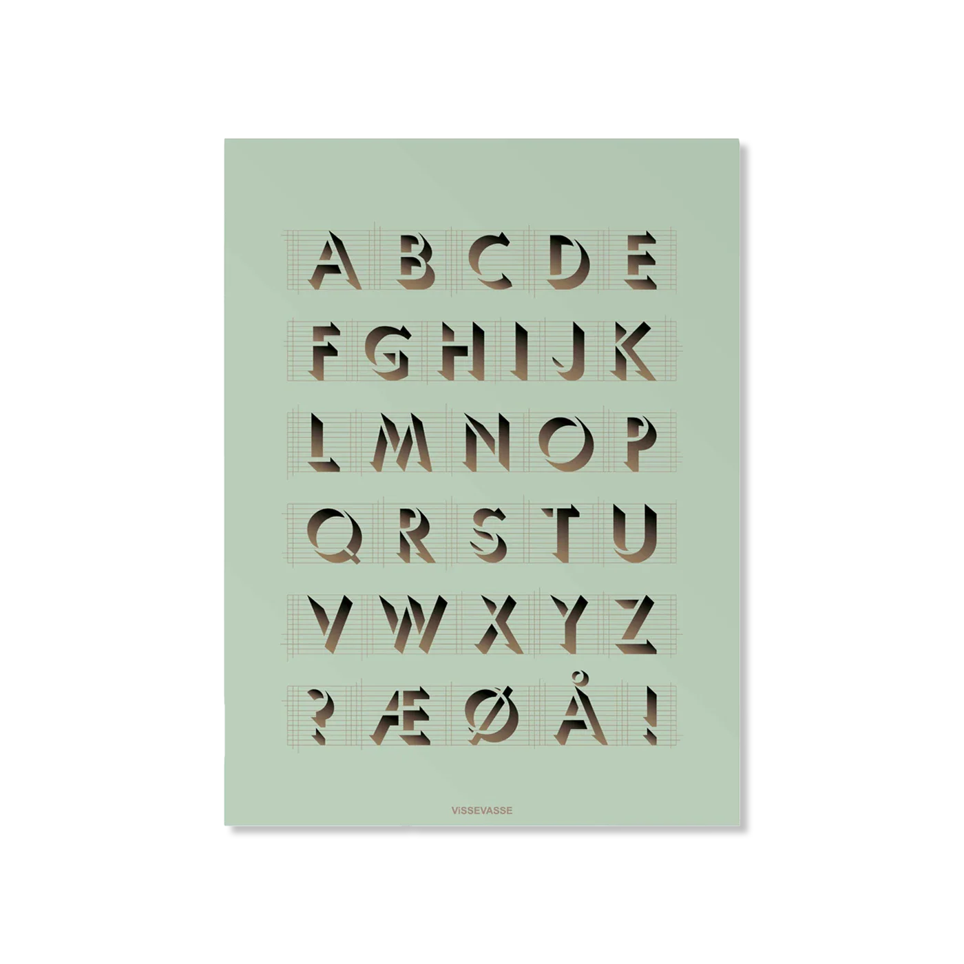 ABC Mint wanddekoration