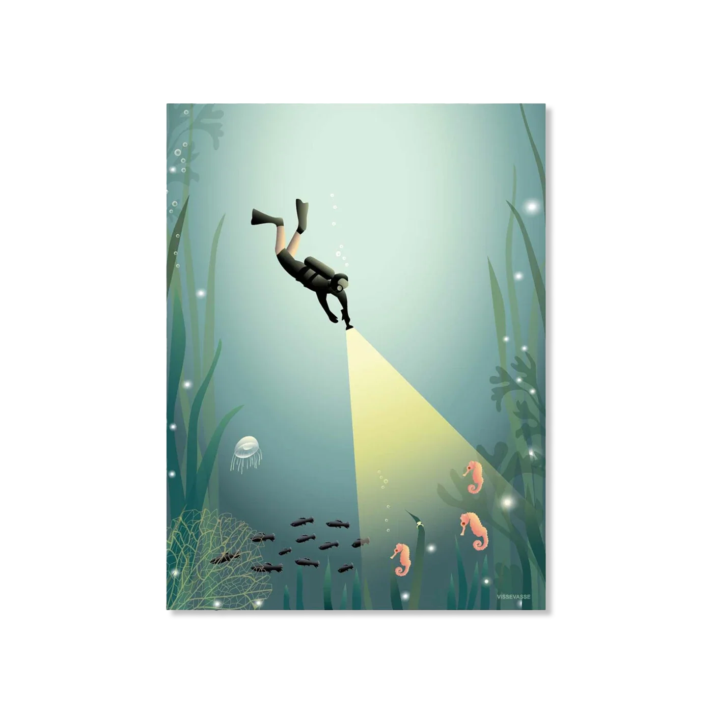 THE DIVER wanddekoration