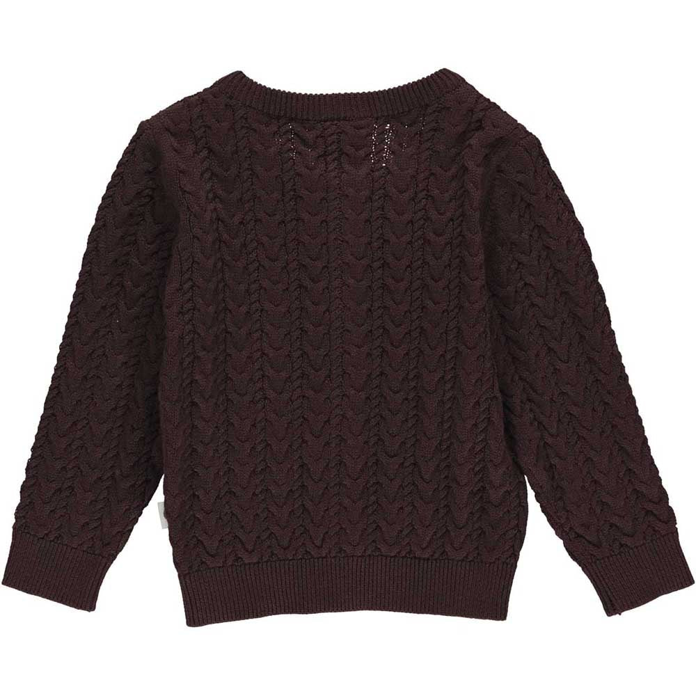 Knit cable cardigan