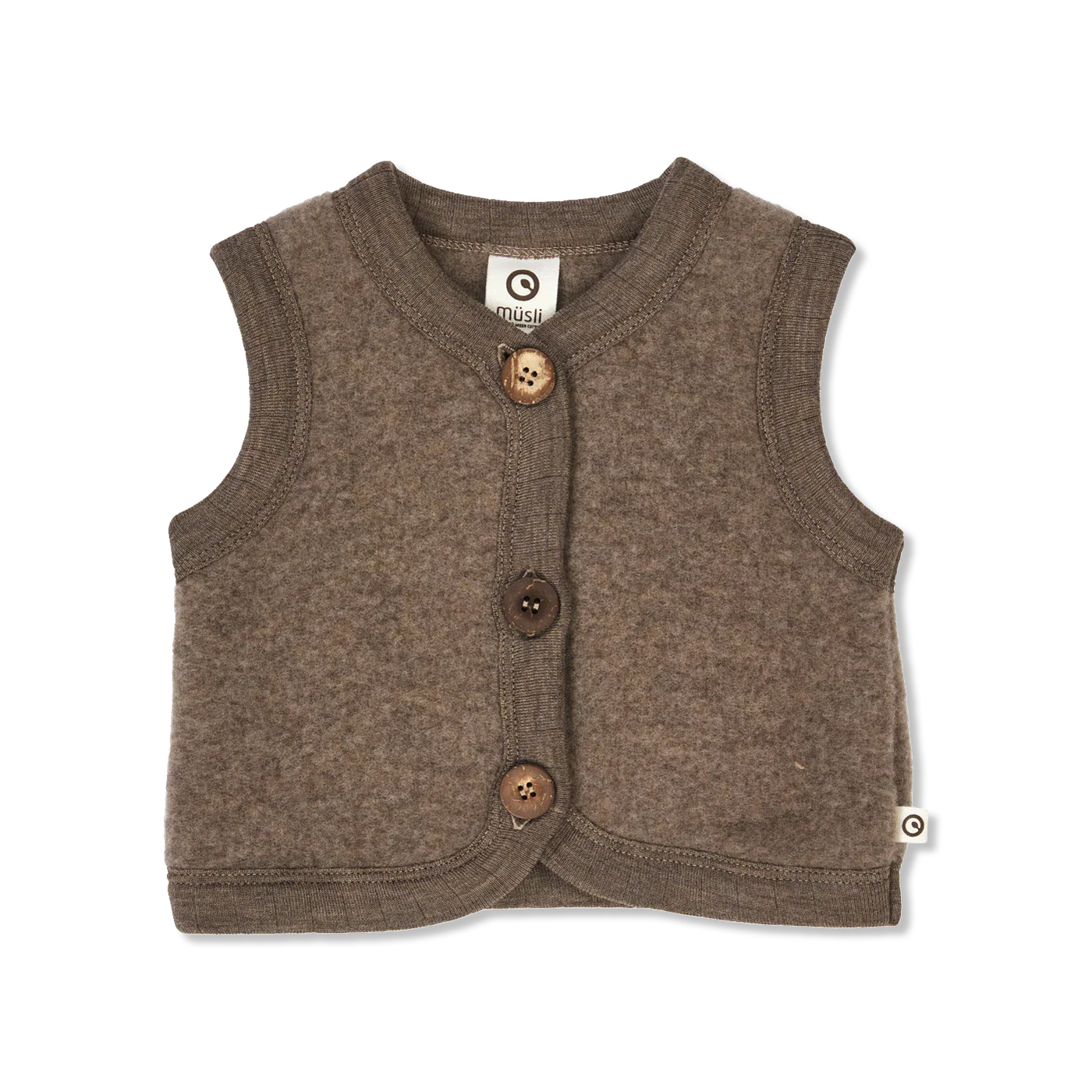Woolly uldfleece weste