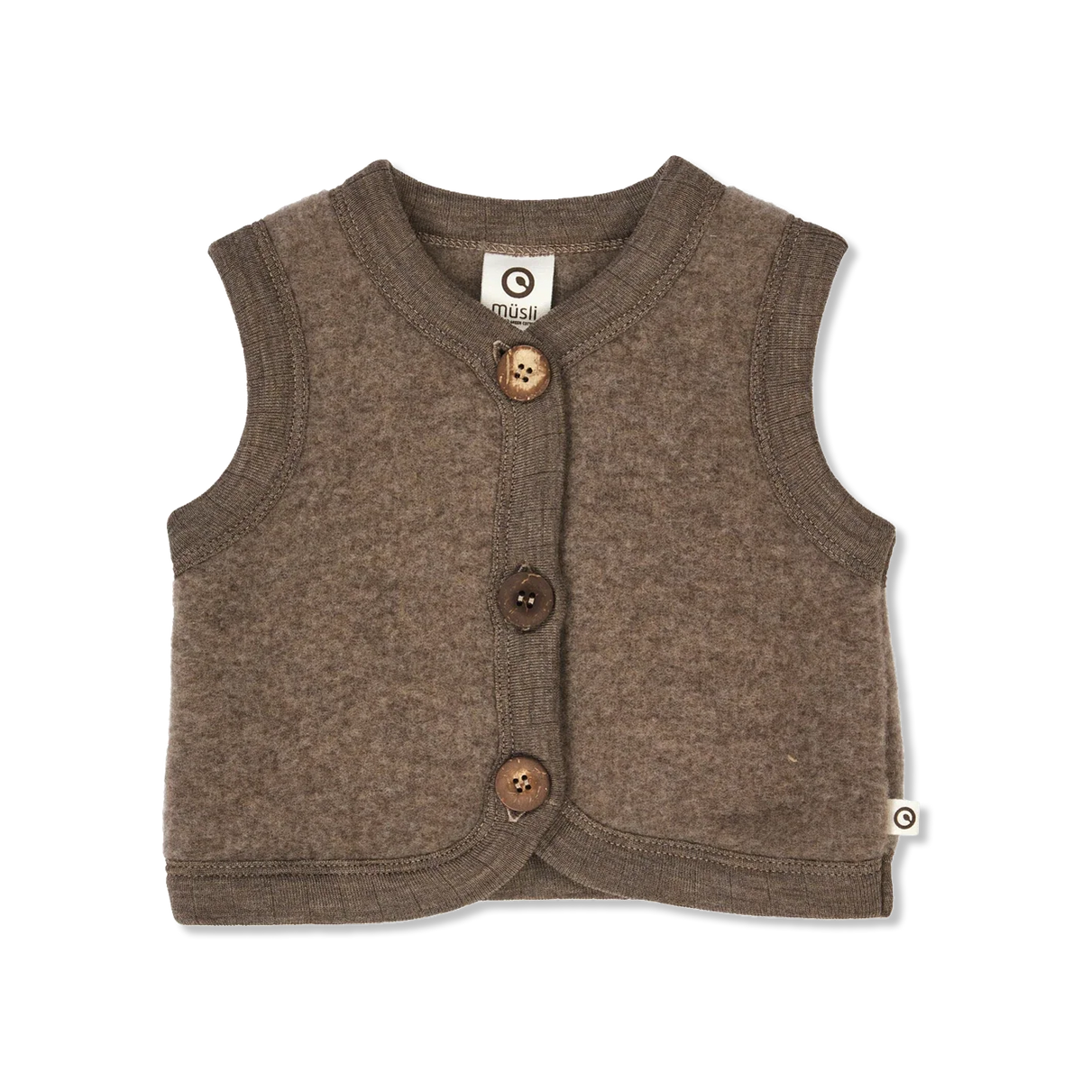 Woolly uldfleece weste