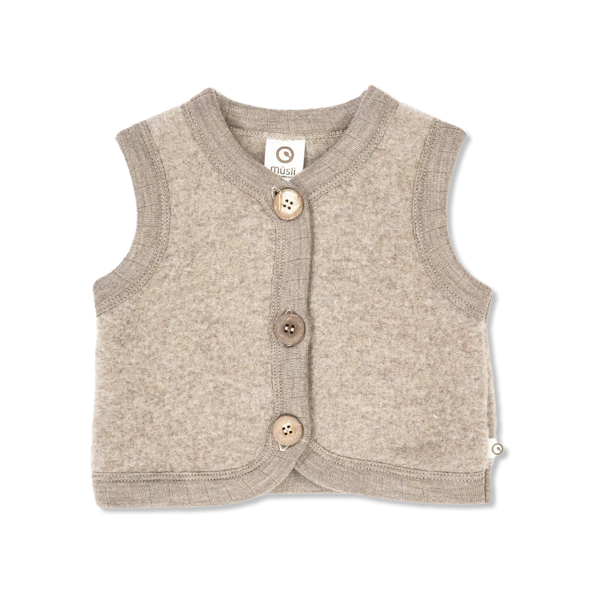 Woolly uldfleece weste