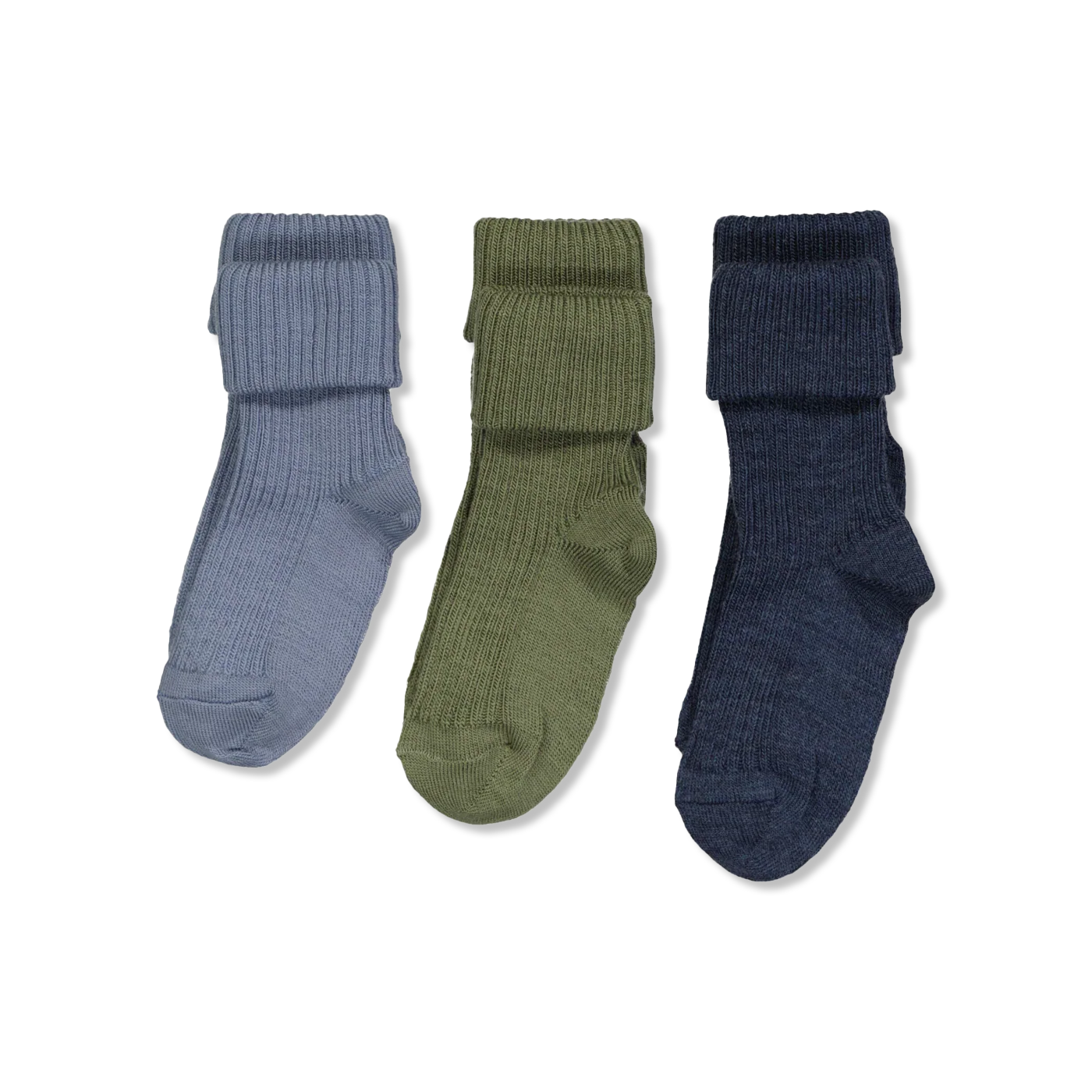3-pack rib wool socken
