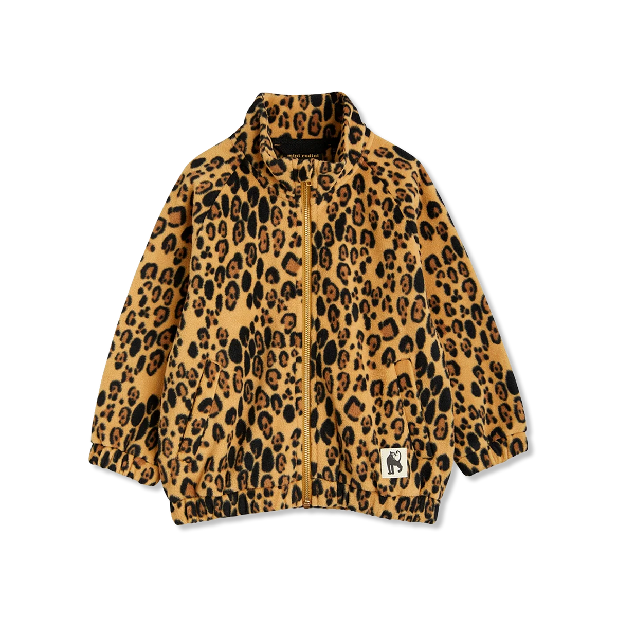 Leopard fleece Fleecejacke