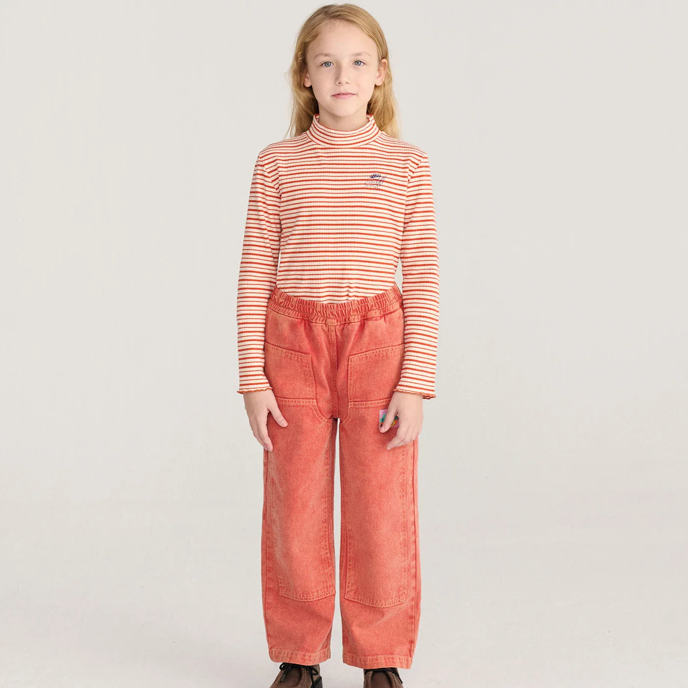 Energy flower stripe T-shirt