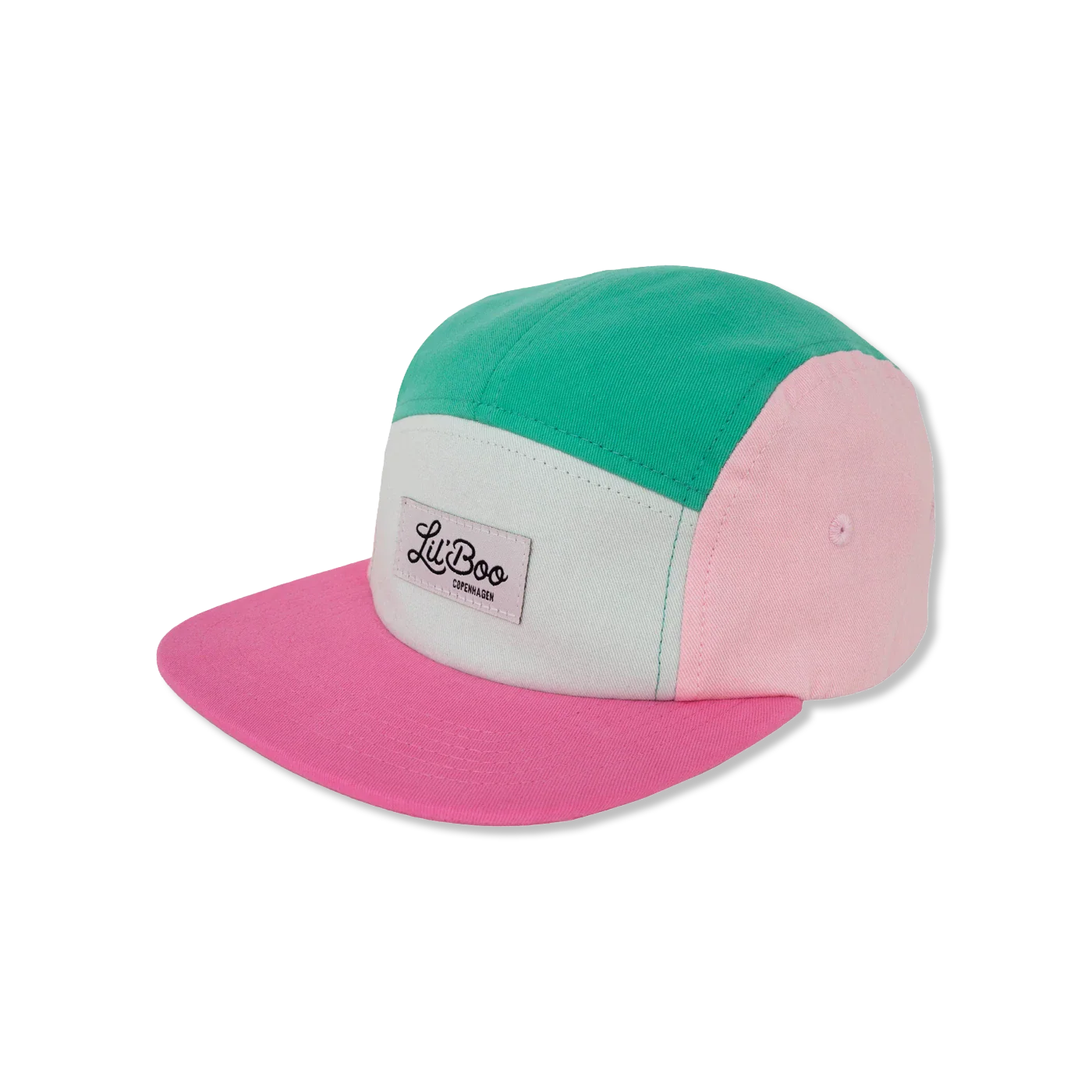 Block pink/green 5 Cap