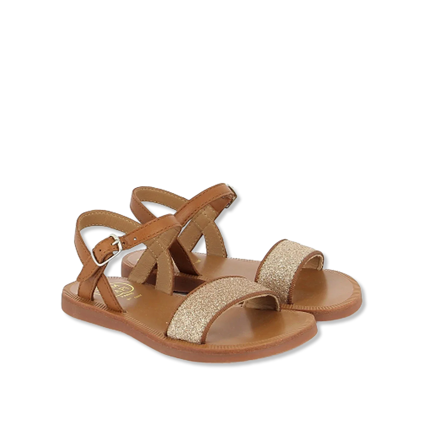 Plagette buckle tao Offene sandalen