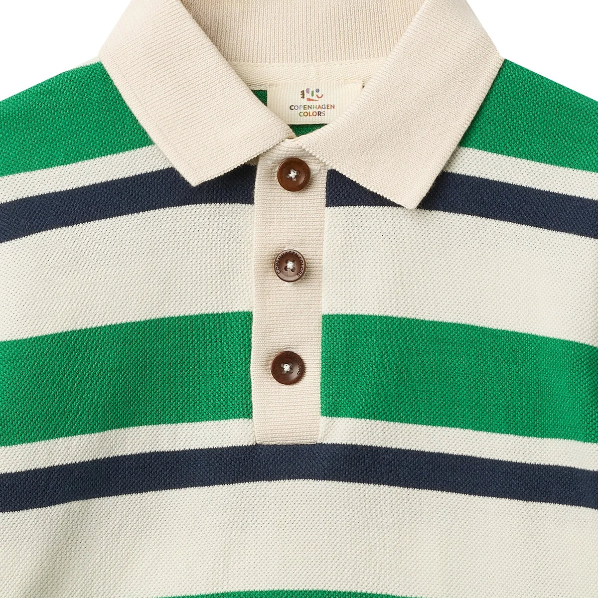STRIPED POLO langarmshirt