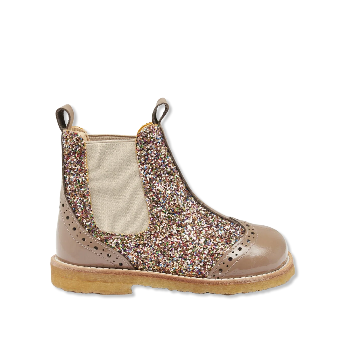 Glitter chelsea stiefeletten
