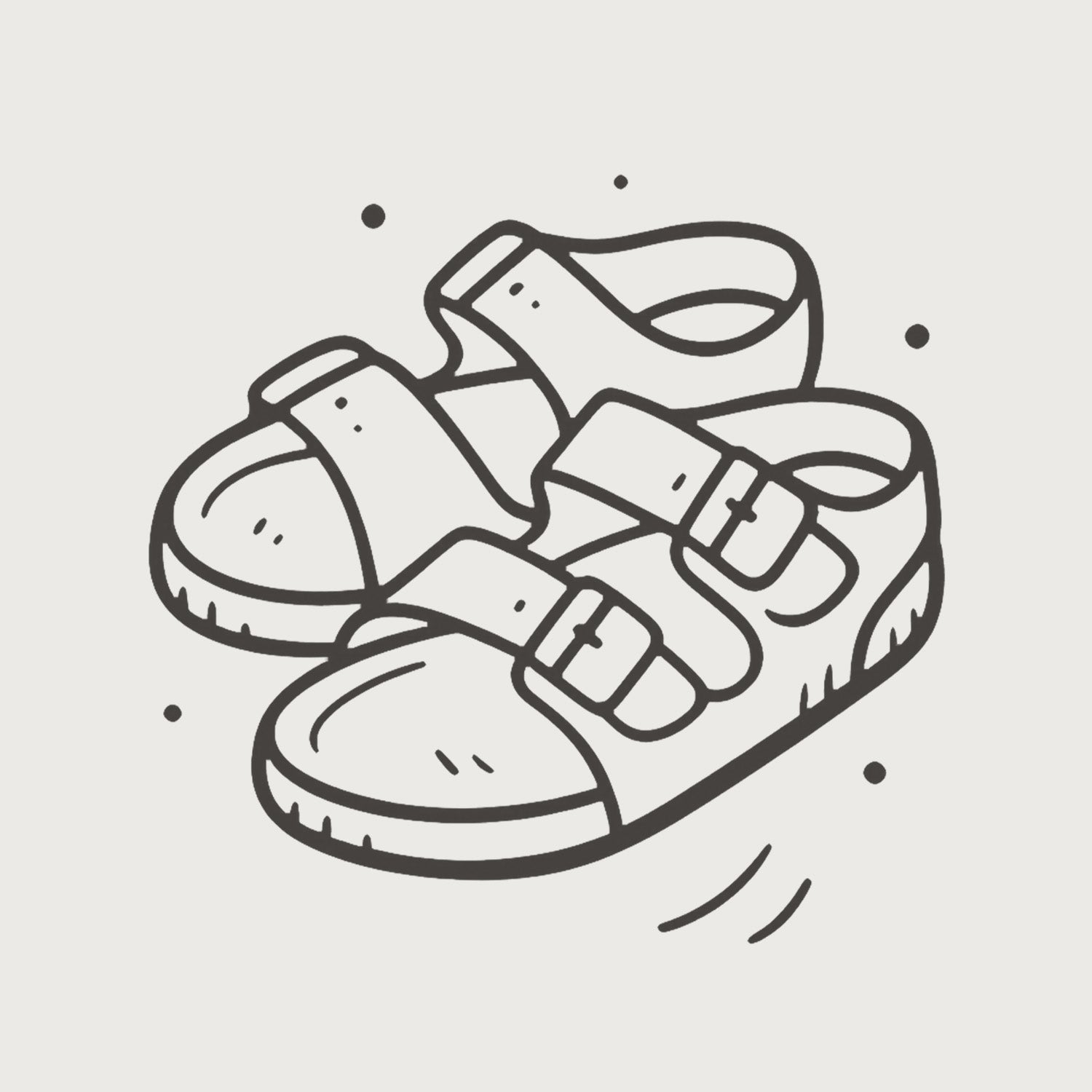 Offene Sandalen