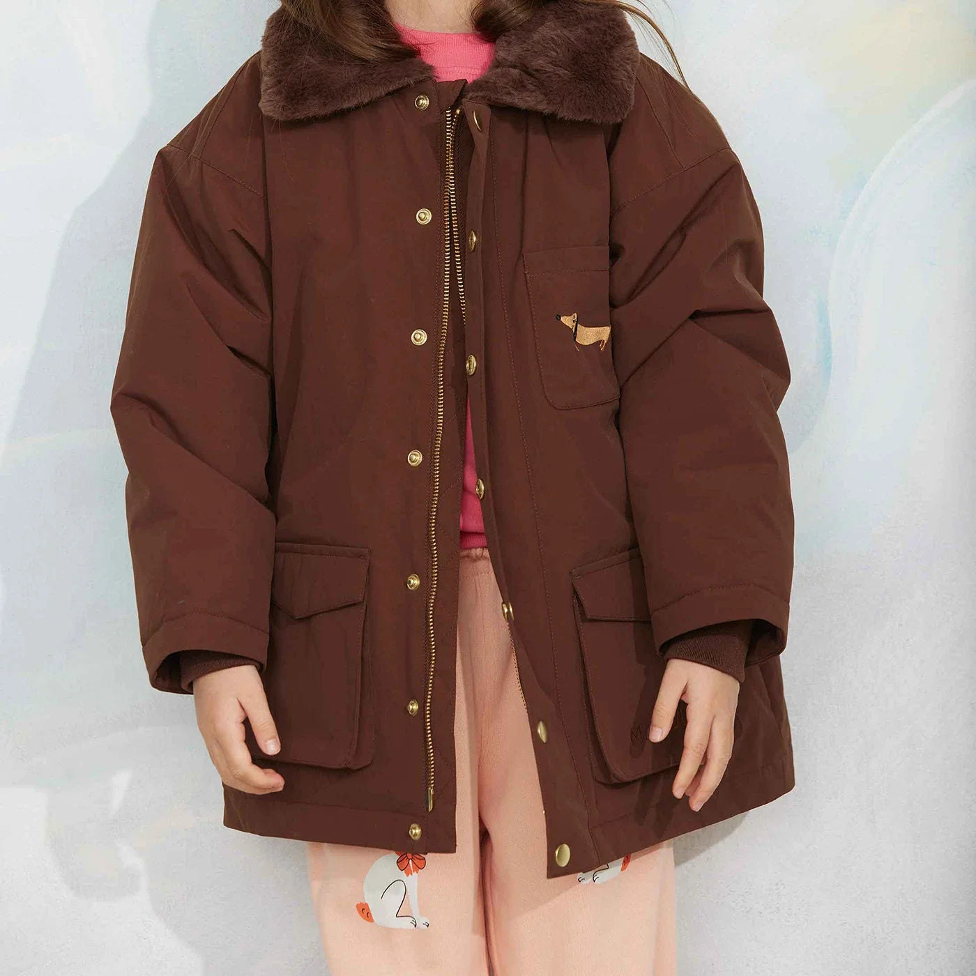Padded nylon parka Winterjacke