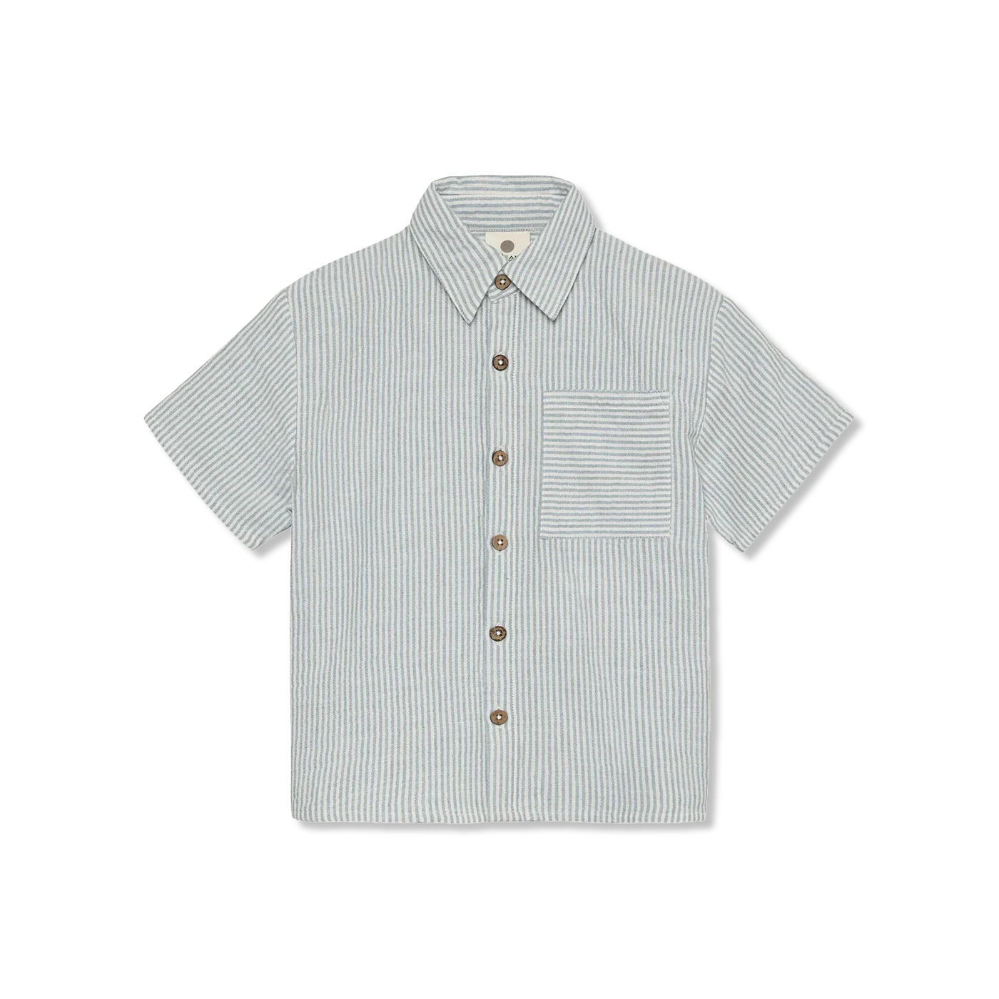 Shirt SS Muslin Stripe hemd