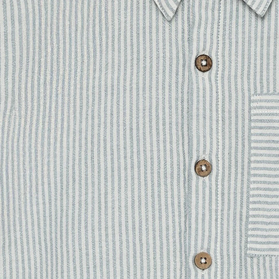 Shirt SS Muslin Stripe hemd