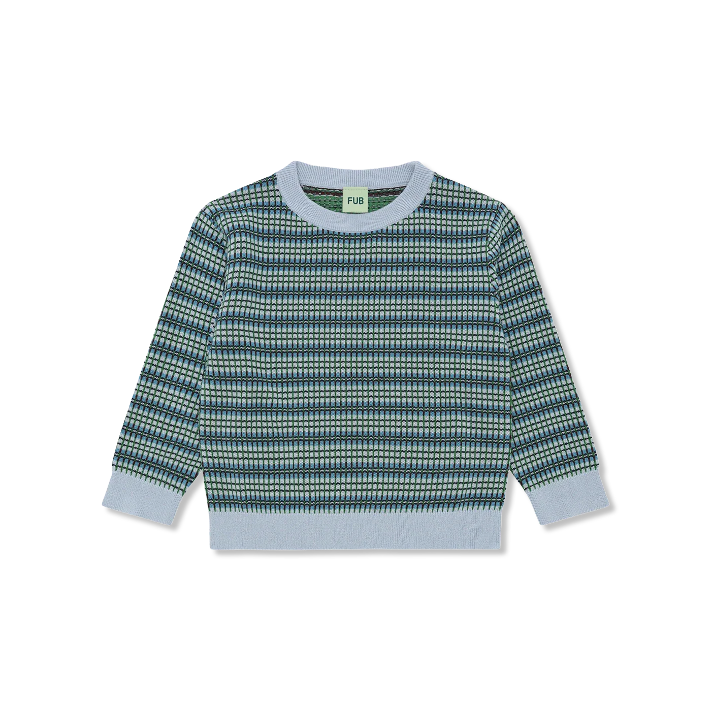 Checked Crew langarmshirt