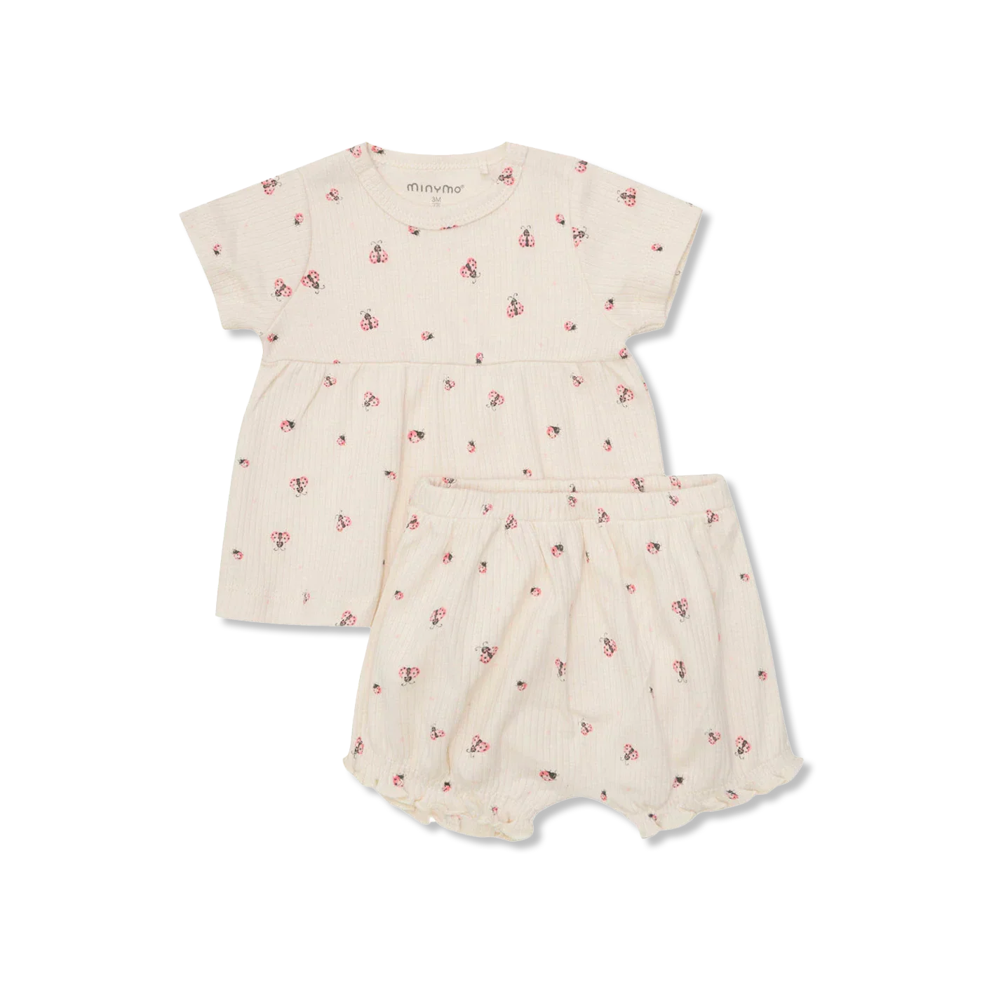 Organic 2-pak rib shorts-Set