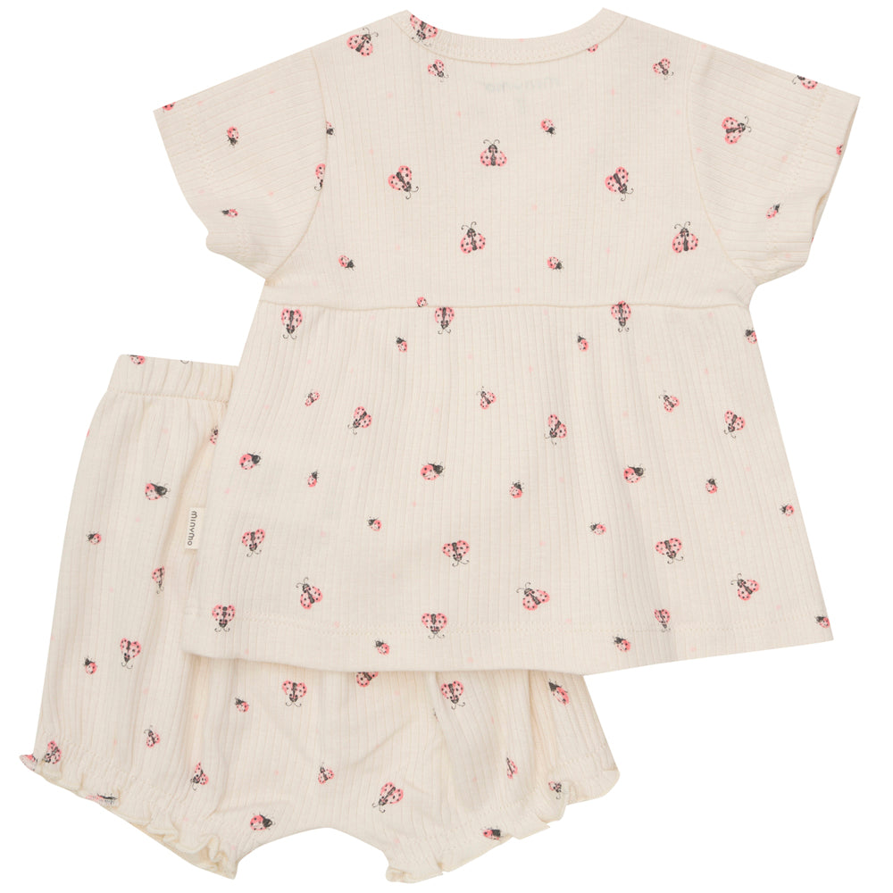 Organic 2-pak rib shorts-Set