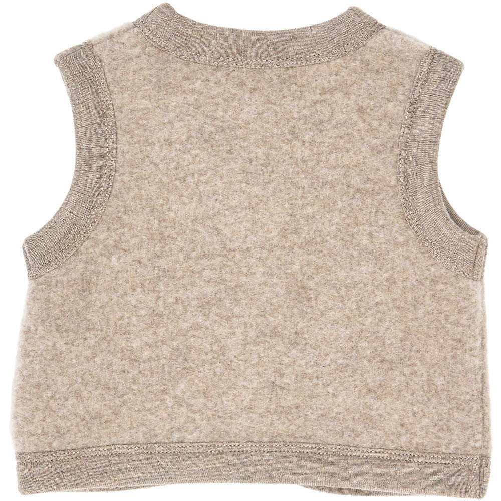 Woolly uldfleece weste