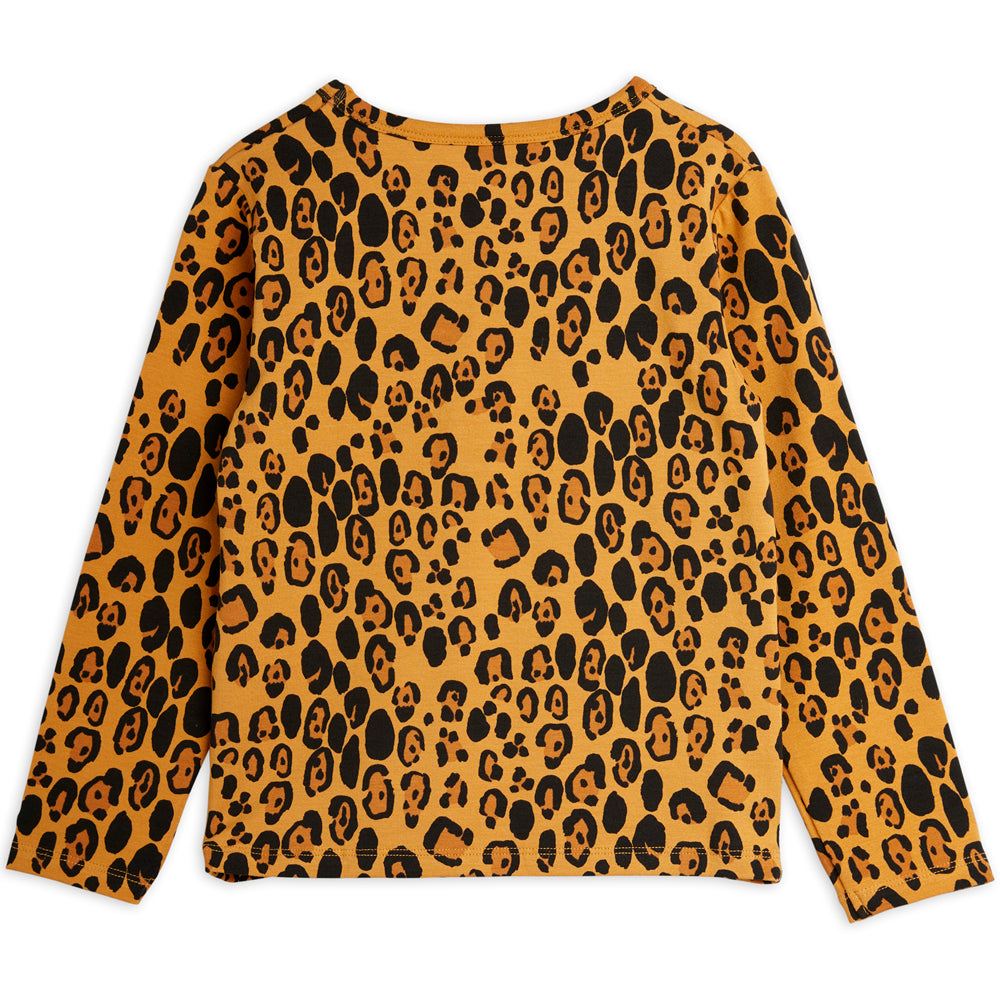 Basic leopard langarmshirt