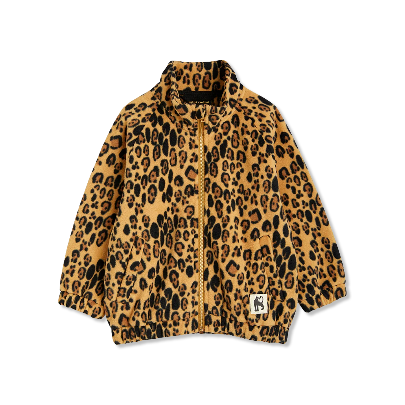 Leopard fleece Fleecejacke