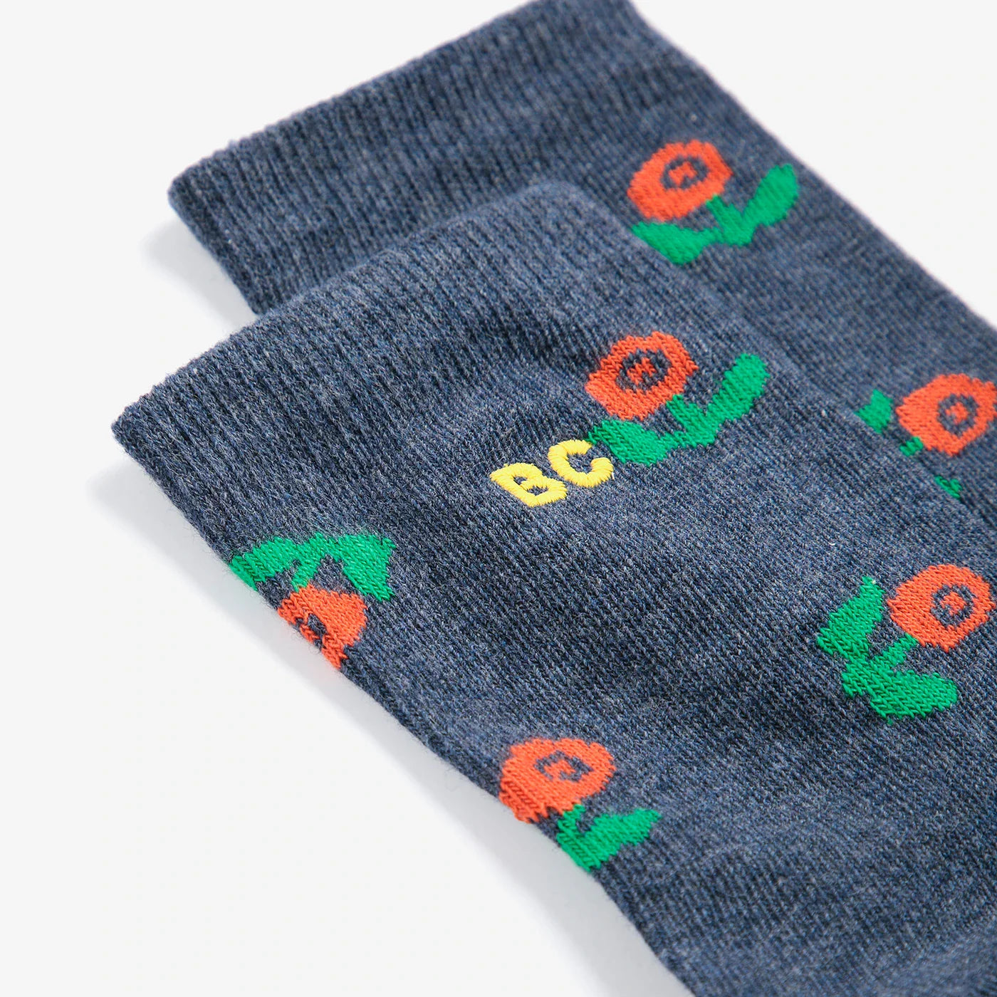 Stamp bloom Socken
