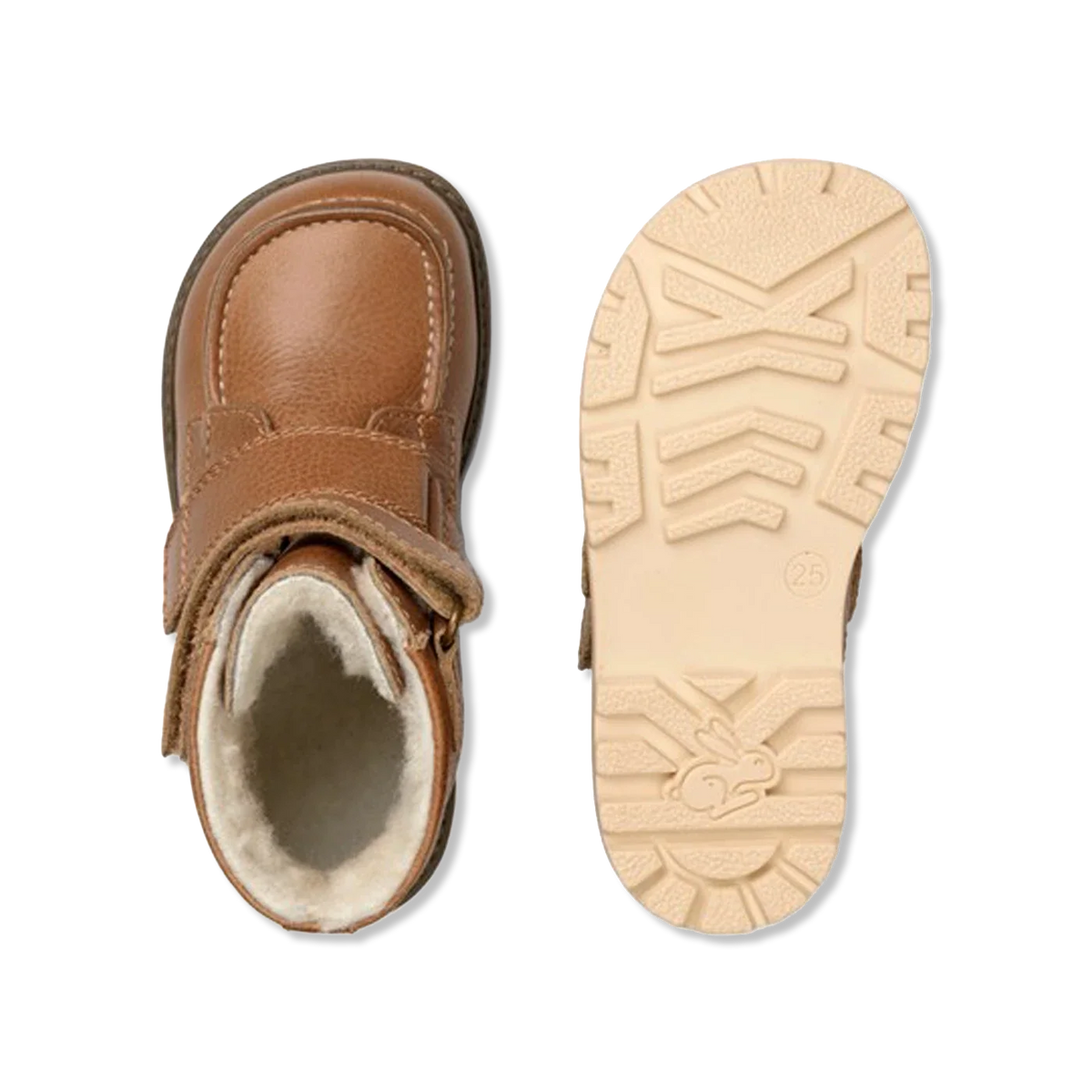 Terry cognac Winterstiefel