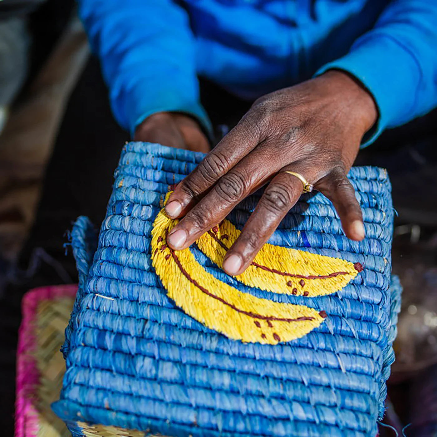 Raffia square Spielzeug