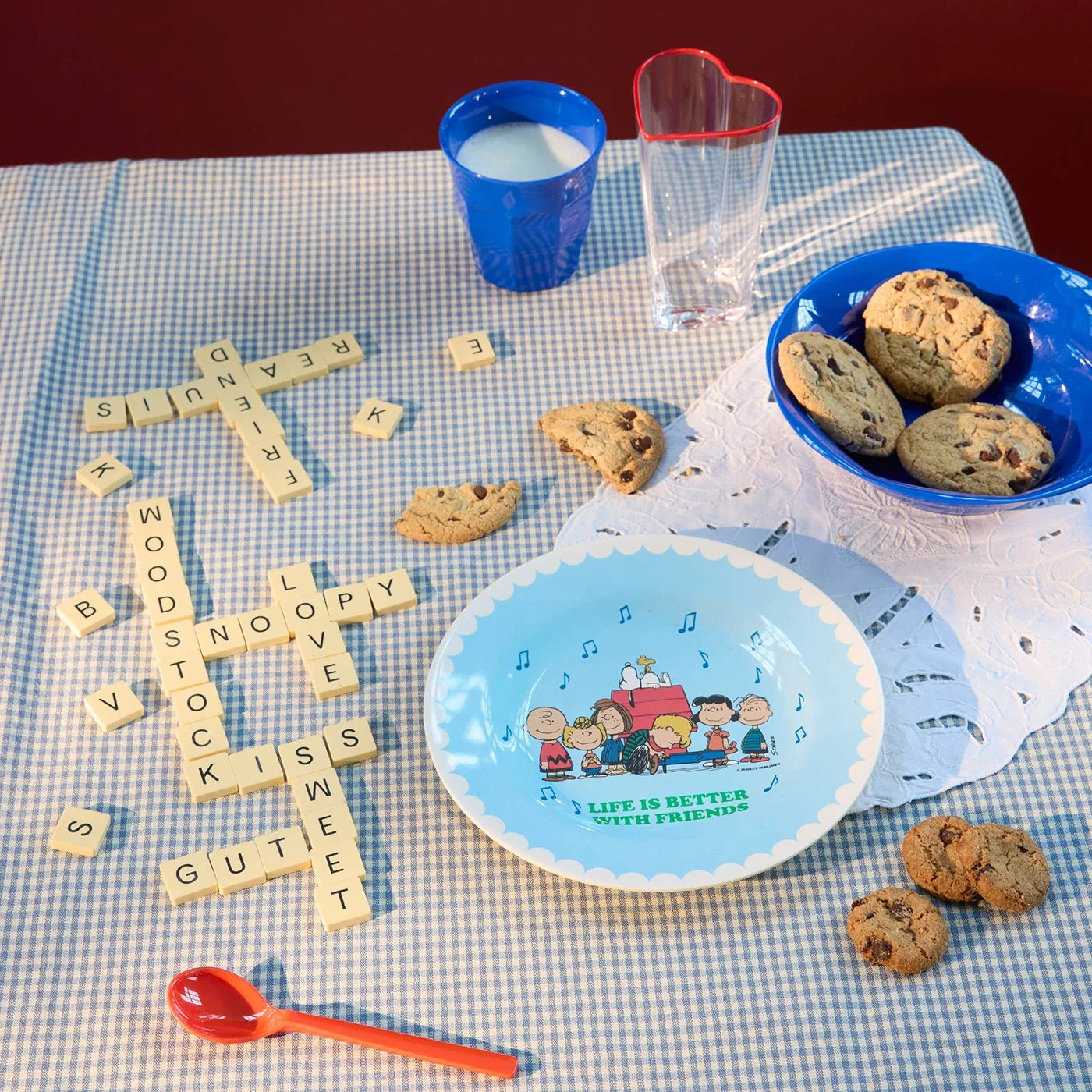 Melamine snoopy Teller