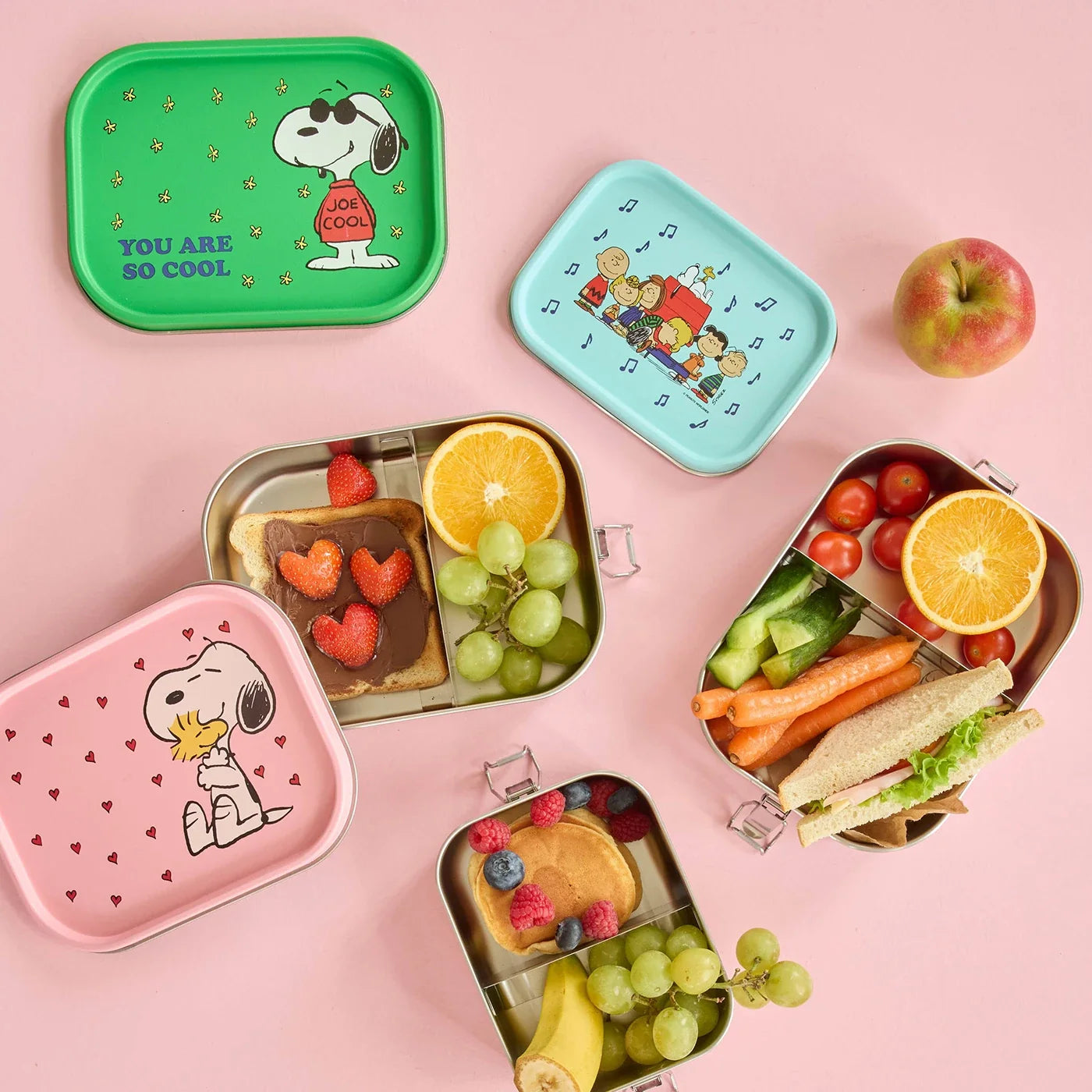 Stainless steel snoopy Brotdose