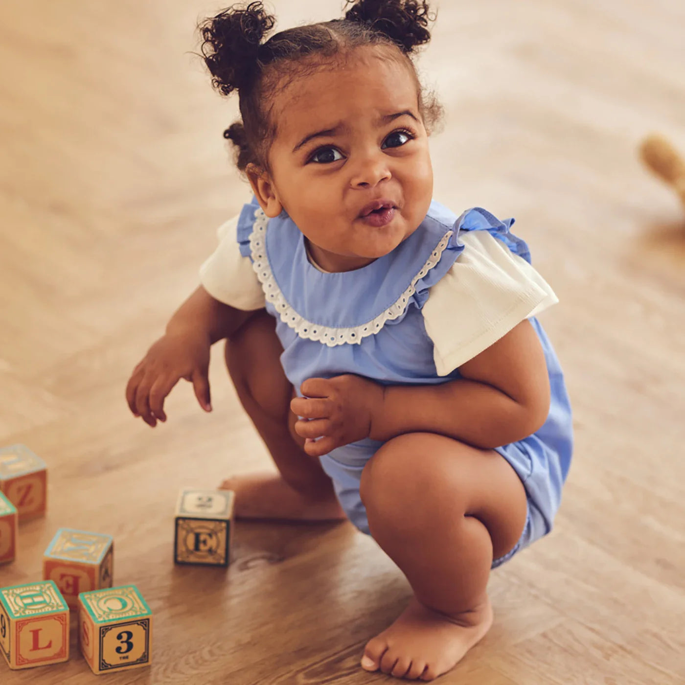 Poplin sommer-Strampler