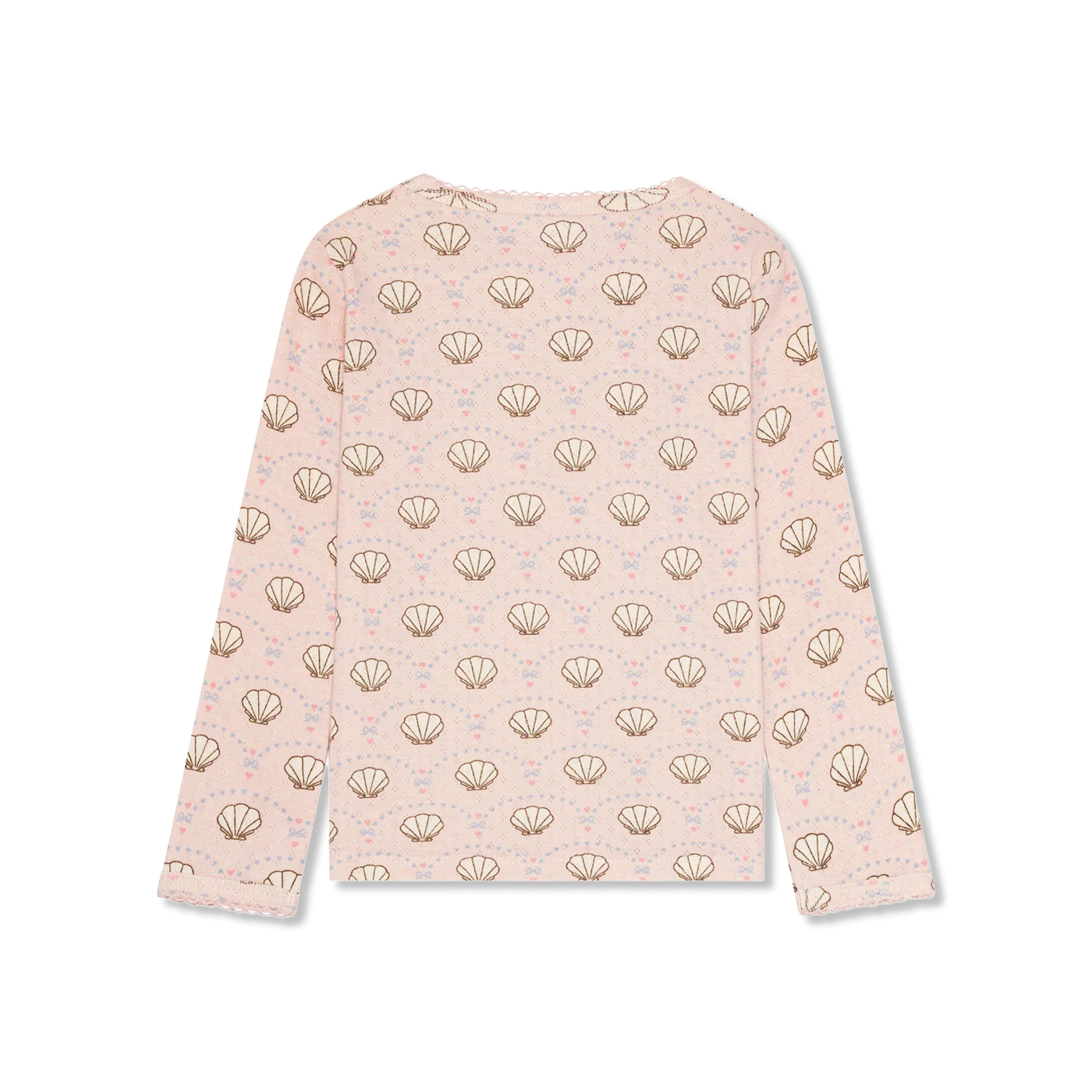 Pointelle Bow langarmshirt