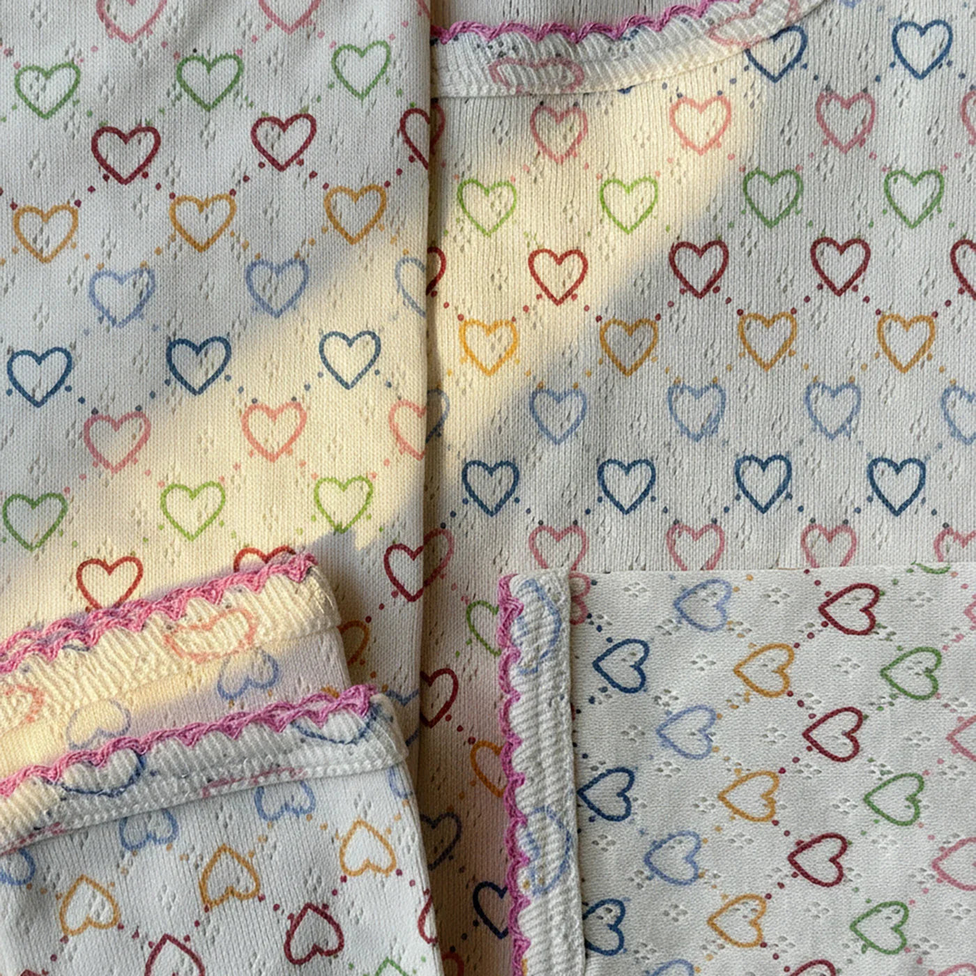 Pointelle hearts spiel