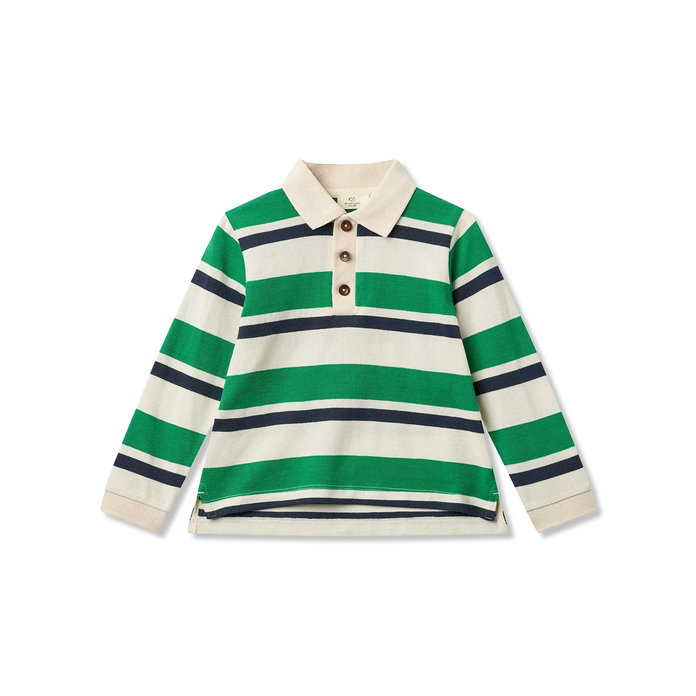 STRIPED POLO langarmshirt